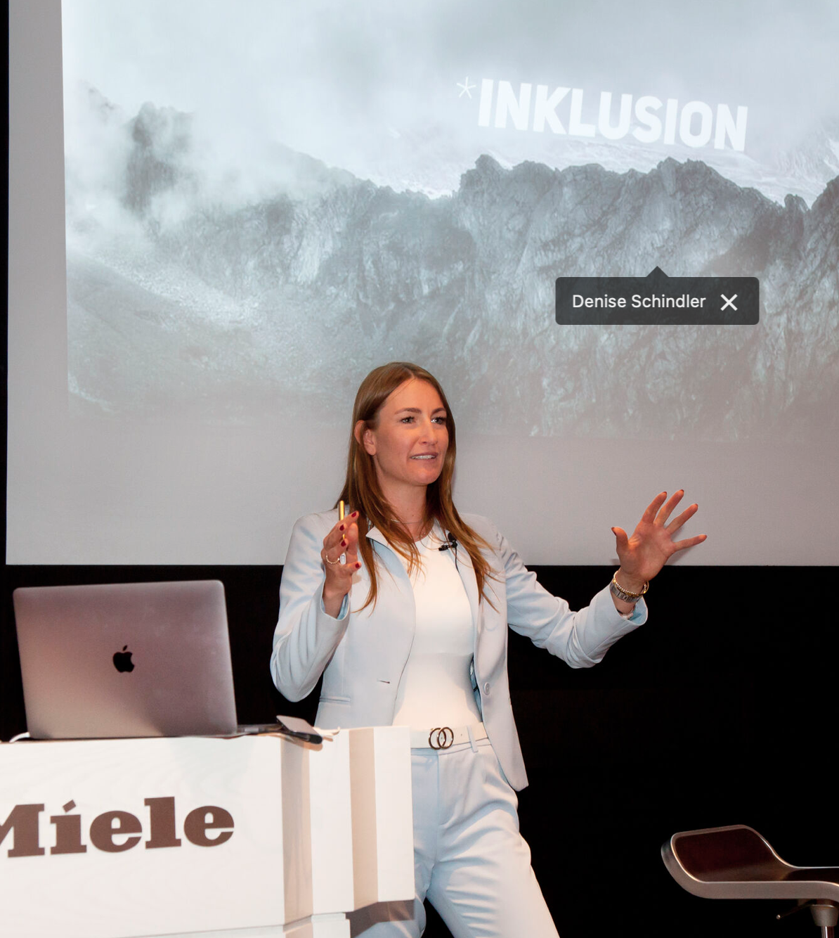 Denise Schindler und Miele 