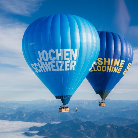 Weltrecord Lukas Irmler in 2500 Meter Höhe von Heißluft-Ballon zu Ballon, Keynotes und Vorträge bei Andrea Kummer